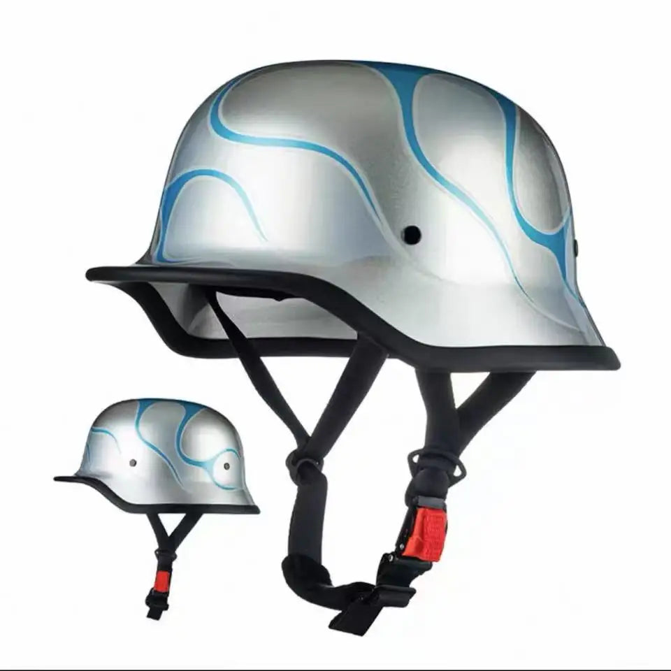 Retro German Vintage Motorcycle Half Face Helmet Capacete De Moto Casco Moto Vintage Motorbike Accessory Capacetes de Moto