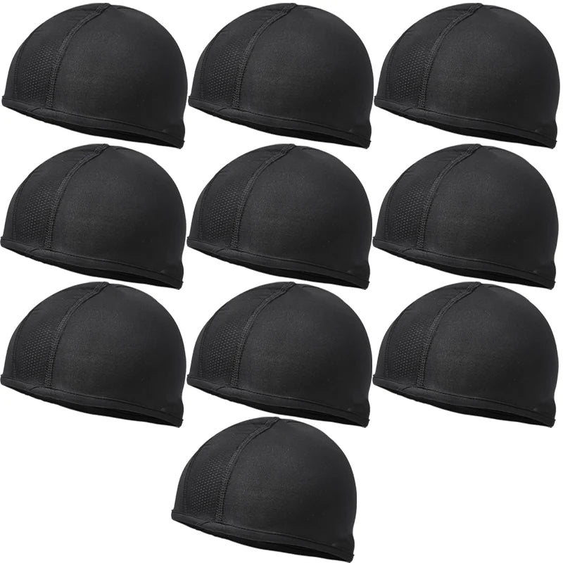 Helmet Inner Cooling Cap Sweat Wicking Skull Cap Under Helmet Beanie for Motorcycle Riding Outdoor Sports Breathable Headwear