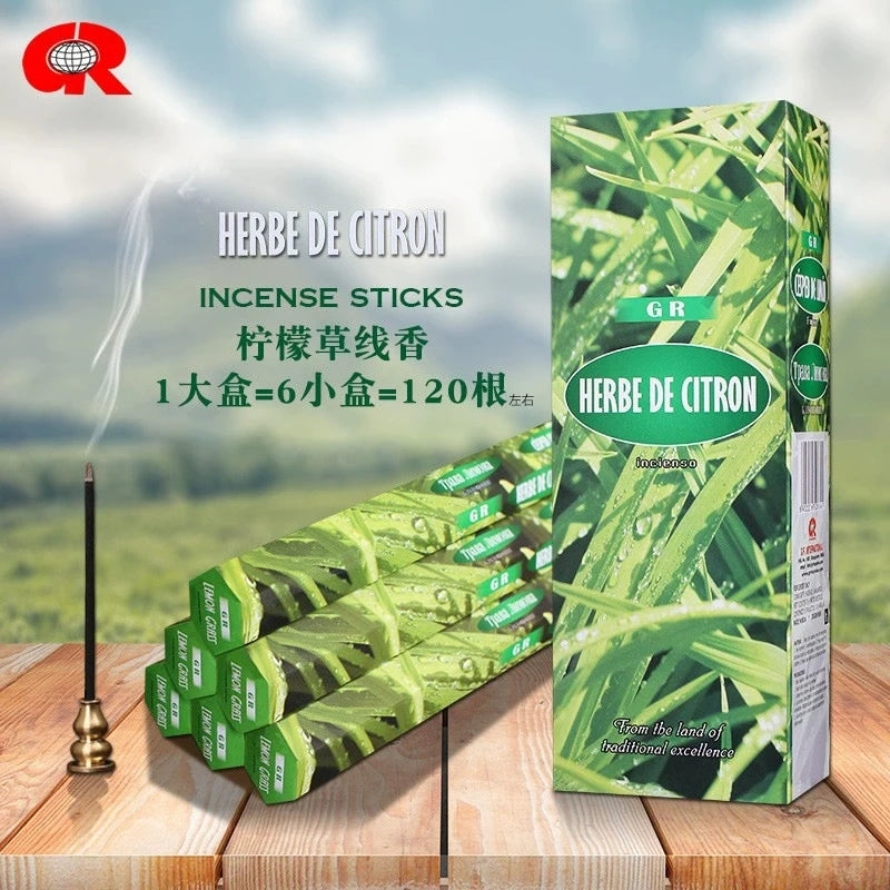 T68 20Pcs India Incense Sticks - Handmade Sandalwood/Lavender/Lemon Aromatherapy Sticks for Meditation