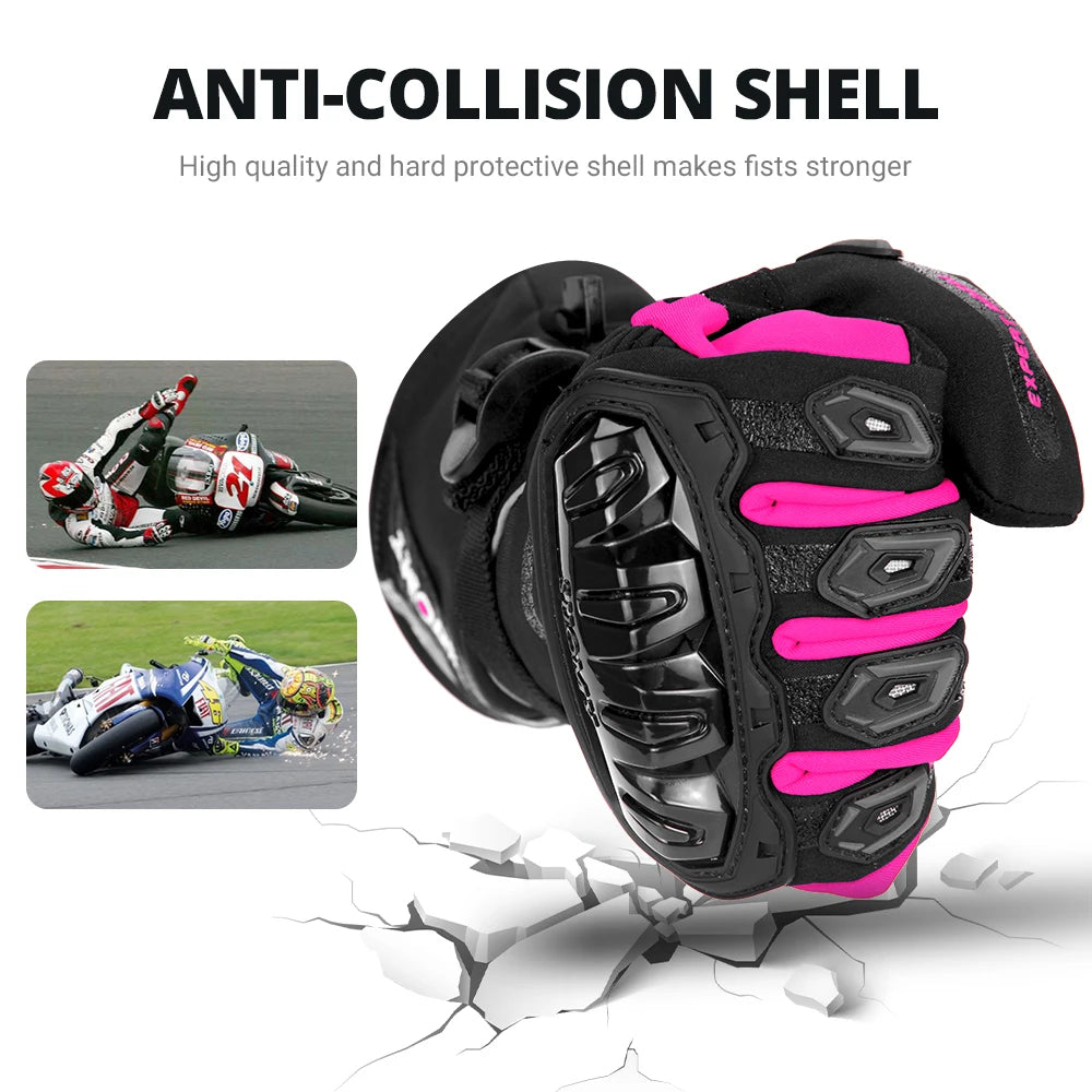 Women Winter Warm Motorcycle Gloves Anti Fall And Anti-collision Off-road Motorcycle Riding Gloves Touch Screen Waterproof Glove