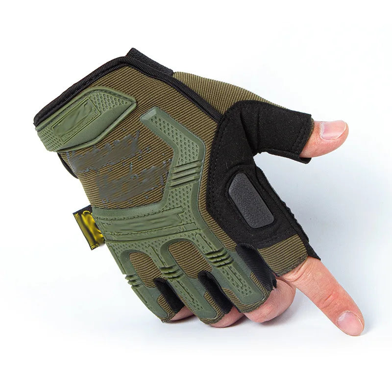 Men's Military Half-Finger Work Gloves - SEAL 4.0 Cut-Resistant Non-Slip Motorcycle Riding Training Sports Tactical Gloves