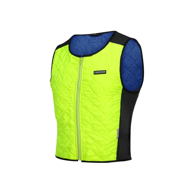LYSCHY Summer Body Cooling Vest Motorcycle Jacket Men High Quality Motorbike Motocross Para Moto Rider Racing Vest Cool S 4XL