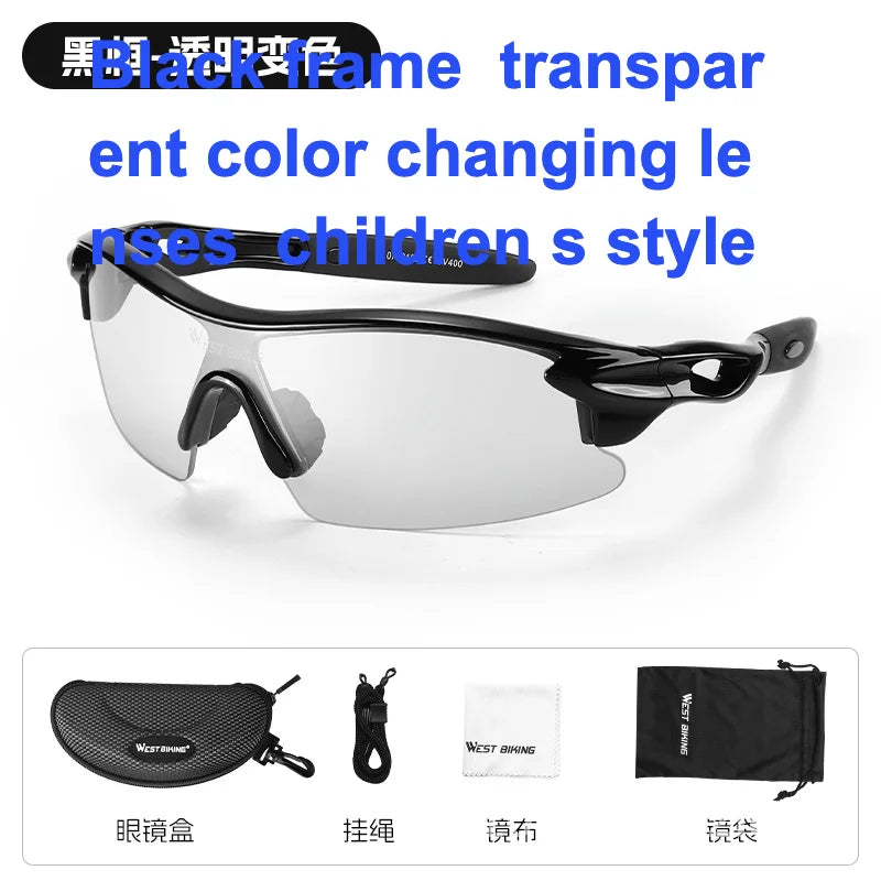 West Rider Unisex Polarized Color Changing Riding Glasses Windproof Outdoor Sports Motorcycle Running Goggles for Men And Women