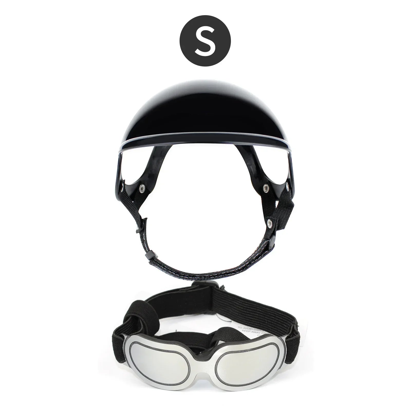 ATUBAN Dog Helmet and Goggles-UV Protection Doggy Sunglasses Dog Glasses Pet Hat Motorcycle Helmets Protection for Puppy Riding