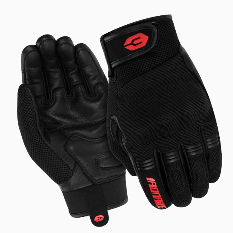 Pro Men's Summer Motorcycle Gloves Full Finger Touch Screen Breathable Built In Protectors Anti Fall Motorbike Biker Riding Gear