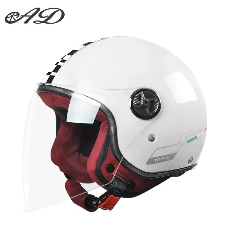 High Quality New electric helmet for men and women four seasons general safety helmet autumn and winter warm motorcycle helmet