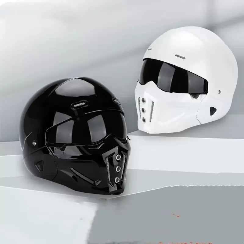 2026 New Scorpion Casco Retro Motorcycle Cascos Moto Locomotive Personality Multi-purpose Combination DOT Half Helmet