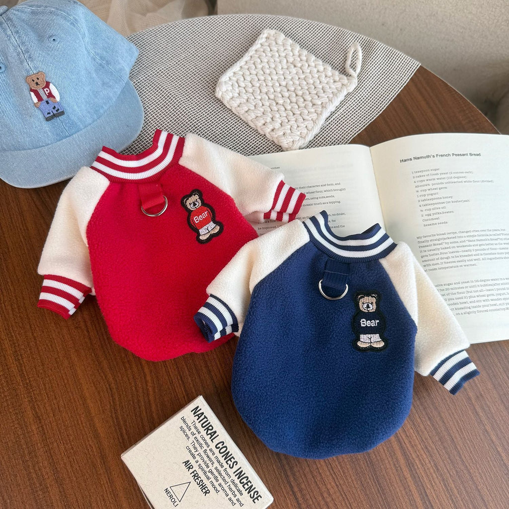 Thickened Windproof Baseball Jacket Warm Pet Clothing
