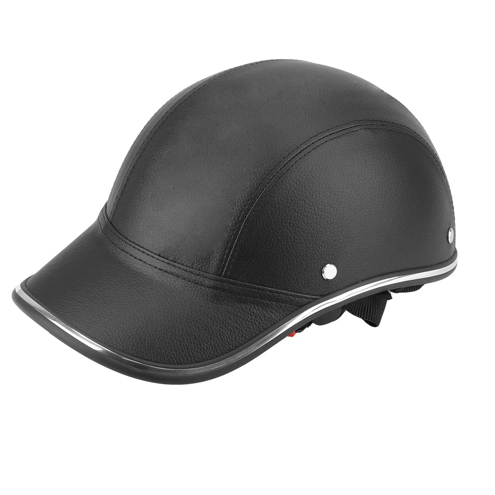 Safety Hard Hat Half Face Vintage Summer Cap Baseball Cap Style For Cafe Racer Chopper Scooter Motorcycle Half Helmet