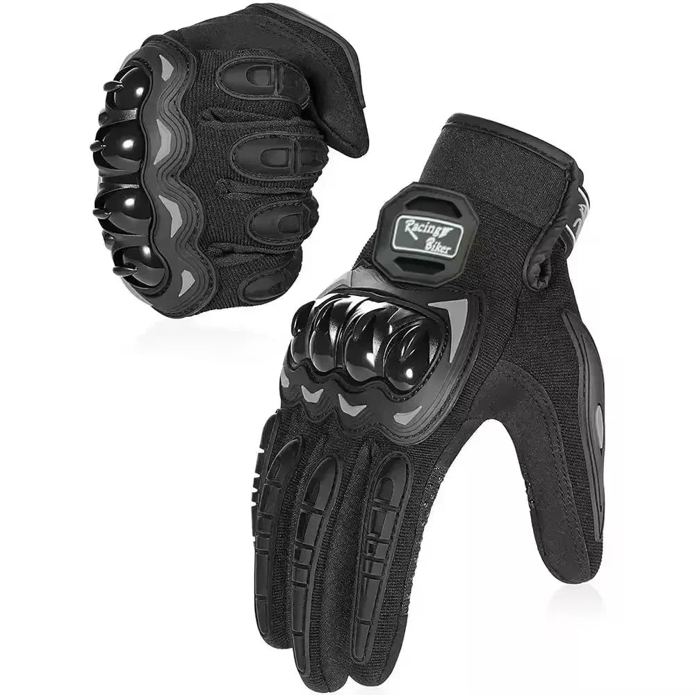 Summer Motorcycle Riding Gloves Breathable Hard Knuckle Touchscreen Compatible Tactical Dirt Bike Moto Gloves