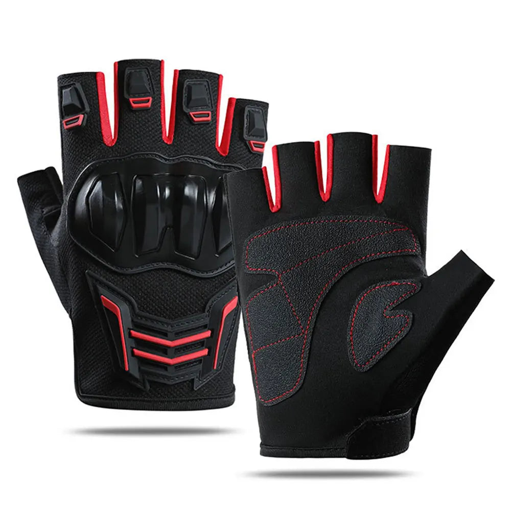 Breathable Motorcycle Gloves Summer Half Finger Guantes Moto Men Motorbike Riding Gloves Protective Gear ATV MTB Cycling Gloves