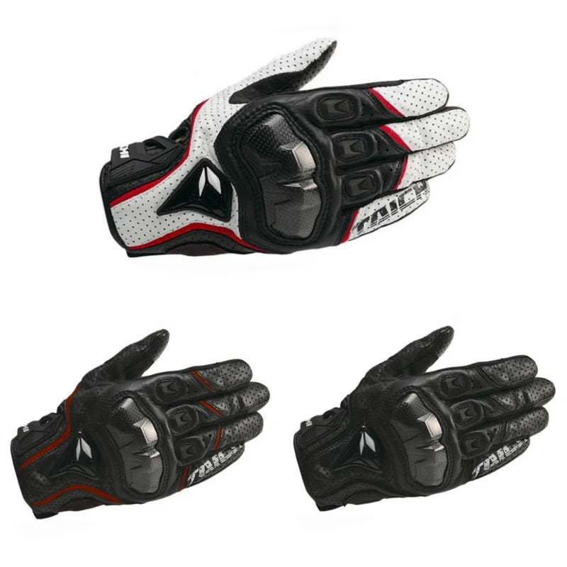 Motorcycle Gloves Genuine Leather Men's Motocross Racing Gloves RST390 Gloves Four seasons Touch Screen Guantes Moto