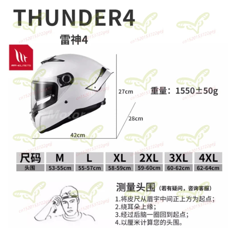 High quality MT Thunder 4 SV helmet motorcycle helmet new full face covered off-road helmet men's four season riding equipment