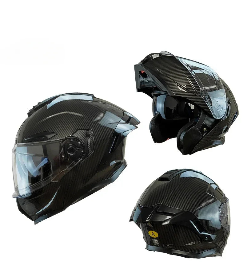 Flip up Motorcycle Helmet With Bluetooth Dual lens off-road Racing helmet Cascos para moto Motorbike Helmet DOT Approved For BMW