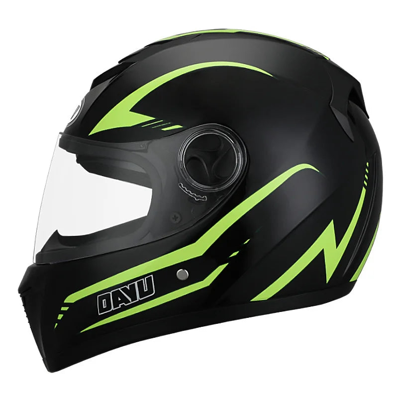 Full Face Motorcycle Helmet Latest DOT Approved  Racing Helmets Winter Warm Double Visor Motorbike Sports Safety helmet