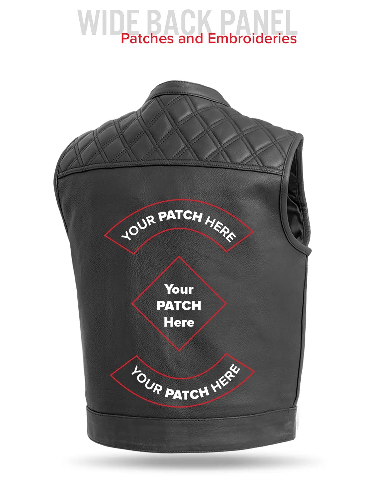 Upside Men's Club Style Leather Vest