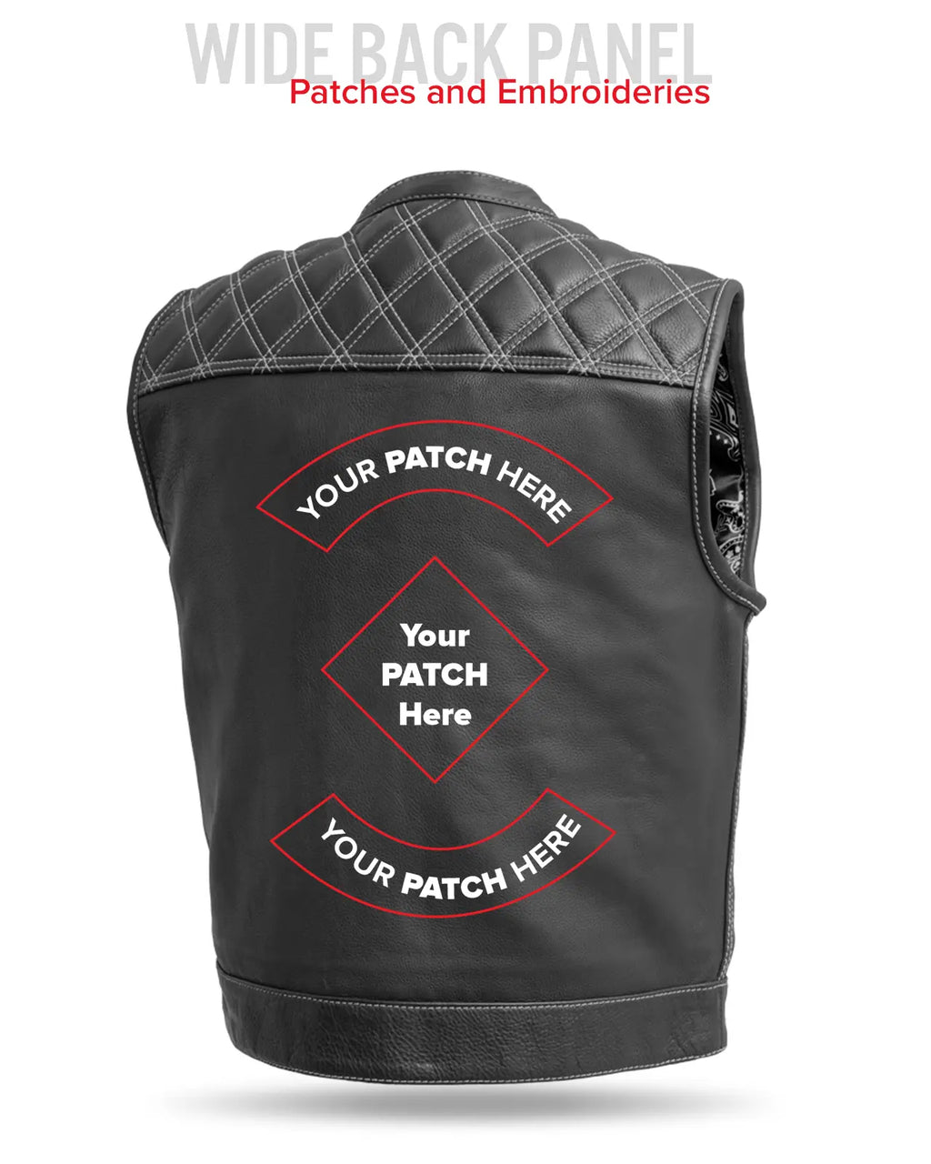 Upside Men's Club Style Leather Vest