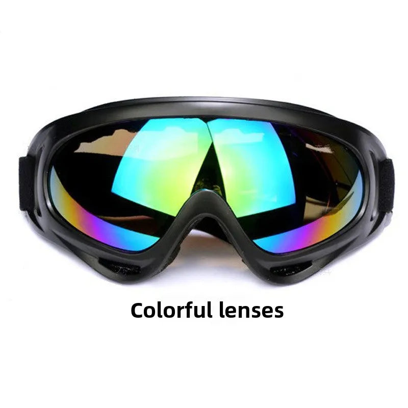 Kids Windproof Goggles, UV400 Protection, Anti-Fog Snow Sports Mask, Outdoor Motorcycle Riding Glasses, Safety Gift