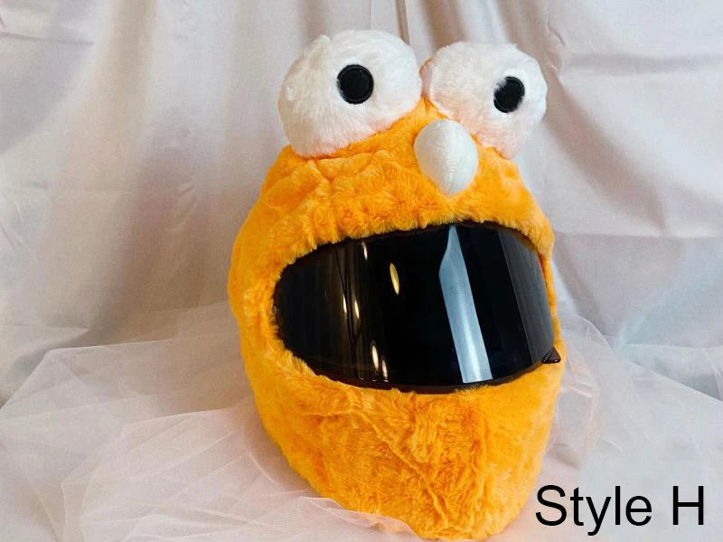 Motorcycle Helmet Cover Accessories Christmas Plush Motocross Full Face Off Road Helmet Decoration Helm Unisex Cosplay Styling