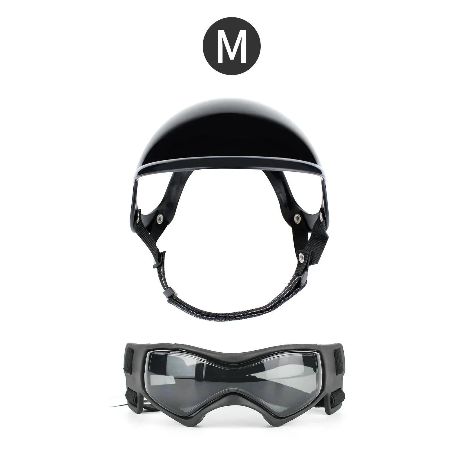 ATUBAN Dog Helmet and Goggles-UV Protection Doggy Sunglasses Dog Glasses Pet Hat Motorcycle Helmets Protection for Puppy Riding