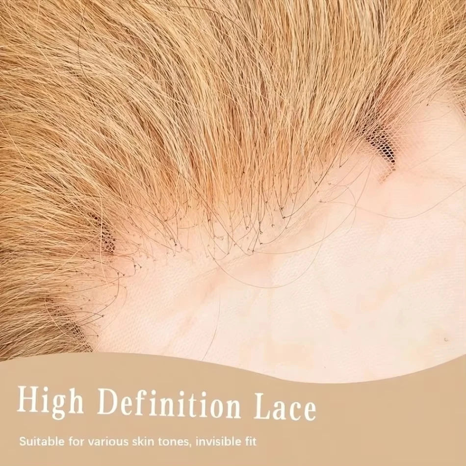250 Density Honey Blonde 13X6 Hd Lace Frontal Wigs Straight Human Hair Wigs Preplucked Brazilian Hair 27 Colored Lace Front Wig