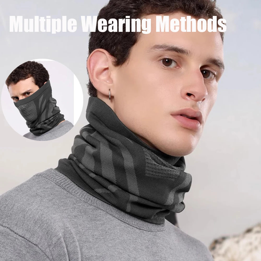Winter Warm Skiing Mask Neck Unisex Elastic Breathable Cycling Mask Men's Women's Outdoor Sports Running Masks Motorcycle Mask