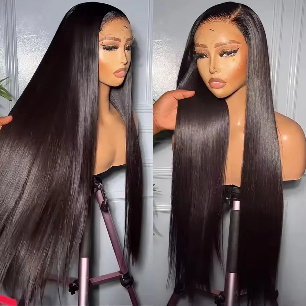 Straight Hair Wig 13x4 13x6 360 HD Transparent Lace Frontal Wig 100% Human Hair 4x4 Lace Closure Wig Pre Plucked For Women