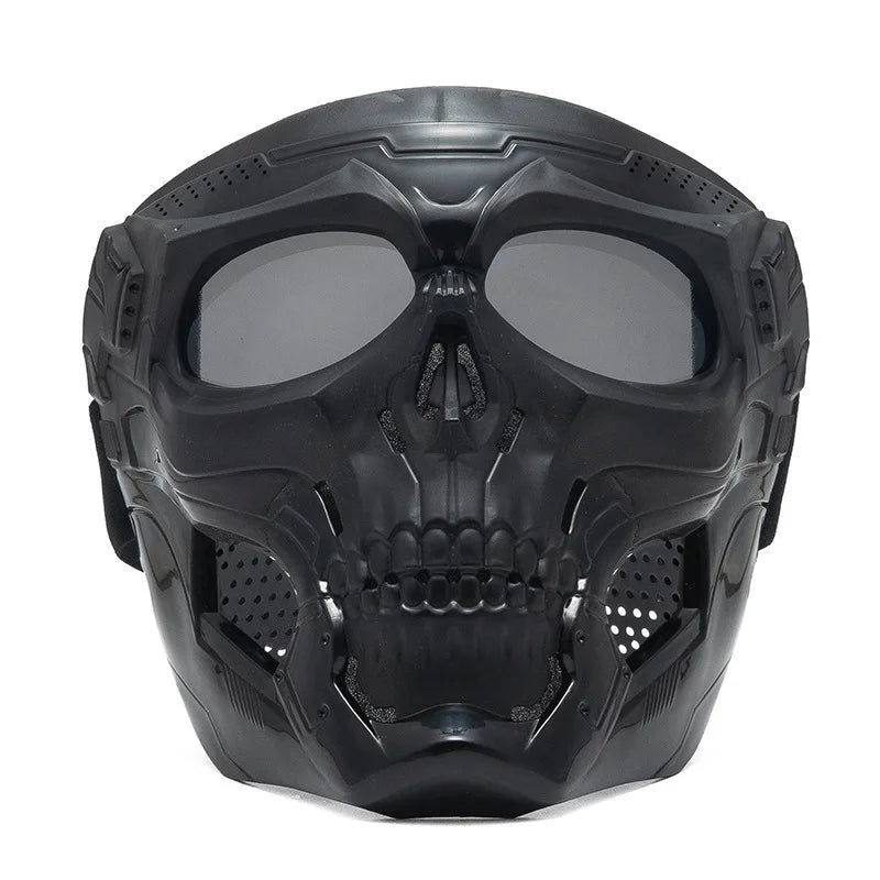 Motorcycle Skull Mask Wind Goggles Outdoor Sports Riding Glasses Motorcycle Windproof Tactical Mask Goggles Tactical Helmet