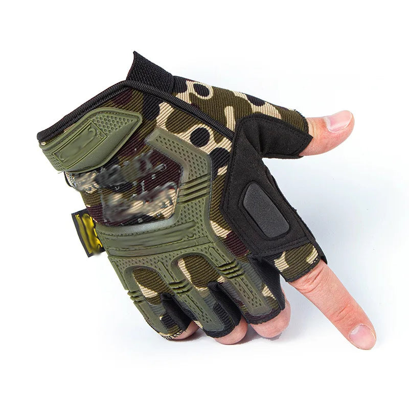 Men's Military Half-Finger Work Gloves - SEAL 4.0 Cut-Resistant Non-Slip Motorcycle Riding Training Sports Tactical Gloves