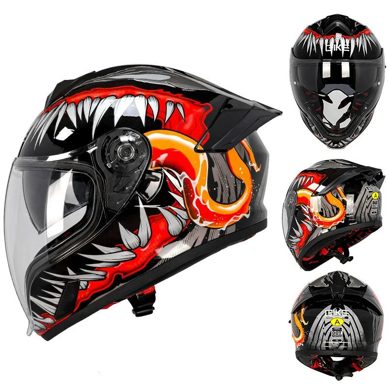 Full Face Motorcycle Helmets Latest Downhill Racing Motorbike Riding Casco Capacete De Moto DOT Approved For Men Women Kask