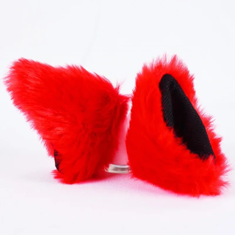 Motorcycle Helmet Hairy Cat Ears Detachable Motorcycle Accessories For Women Men Motorbike Bicycle Car Styling Decoration