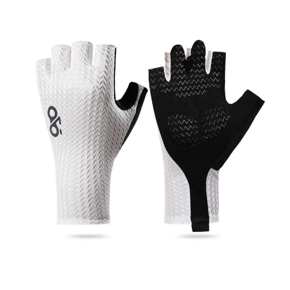 Wear-Resistant Motorcycle Gloves Vintage Goatskin Leather Racing Finger Mittens Anti-Slip Fingerless Men'S Fingerless Gloves