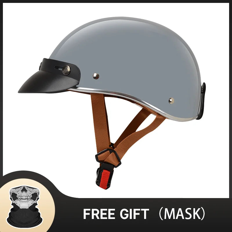 Hot Sale Cute Pink Motorbike Half Face Motorcycle Helmets for Women Chopper Biker Unisex Cascos Para Moto with DOT Approved