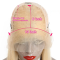 Honey Blonde Short Straight Bob Human Hair Wigs Brazilian Lace Front 613 Human Hair Wigs Pre Plucked HD Lace Wigs Remy Hair Wigs