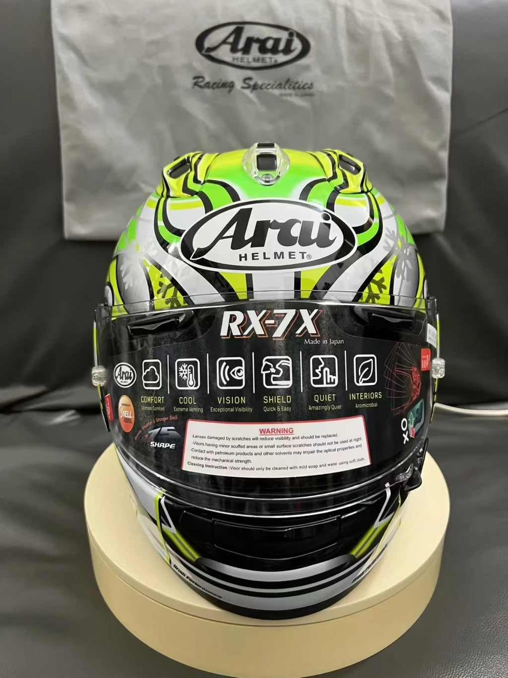 Full Face Motorcycle helmet rx7x RX-7X HAGA GP  green helmet Riding Motocross Racing Motobike Helmet Casco De Motocicleta