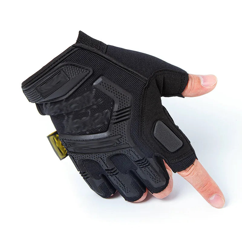 Men's Military Half-Finger Work Gloves - SEAL 4.0 Cut-Resistant Non-Slip Motorcycle Riding Training Sports Tactical Gloves
