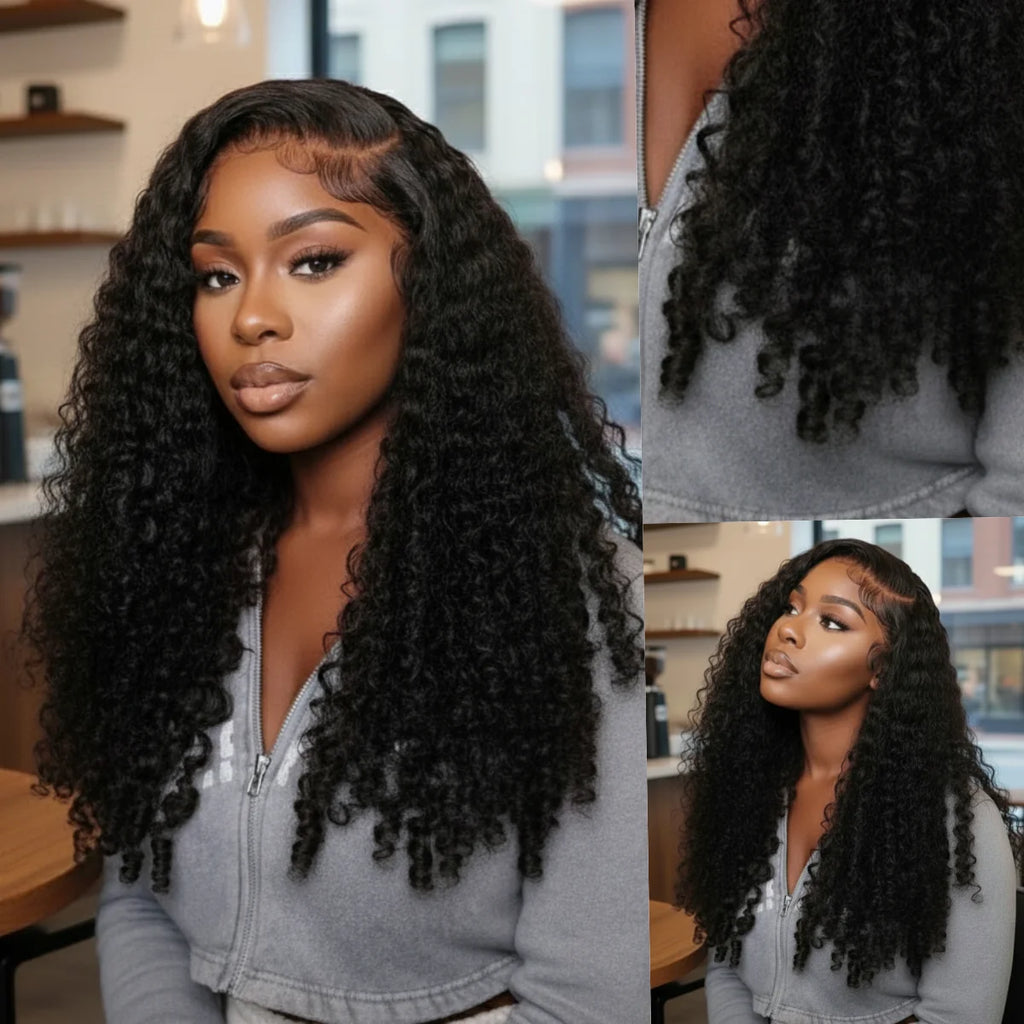 Burmese Curly 30 40 Inch 13x6 HD Lace Frontal Wig Human Hair Preplucked for Women 13x4 Lace Front Wigs Deep Wave with Spiral End