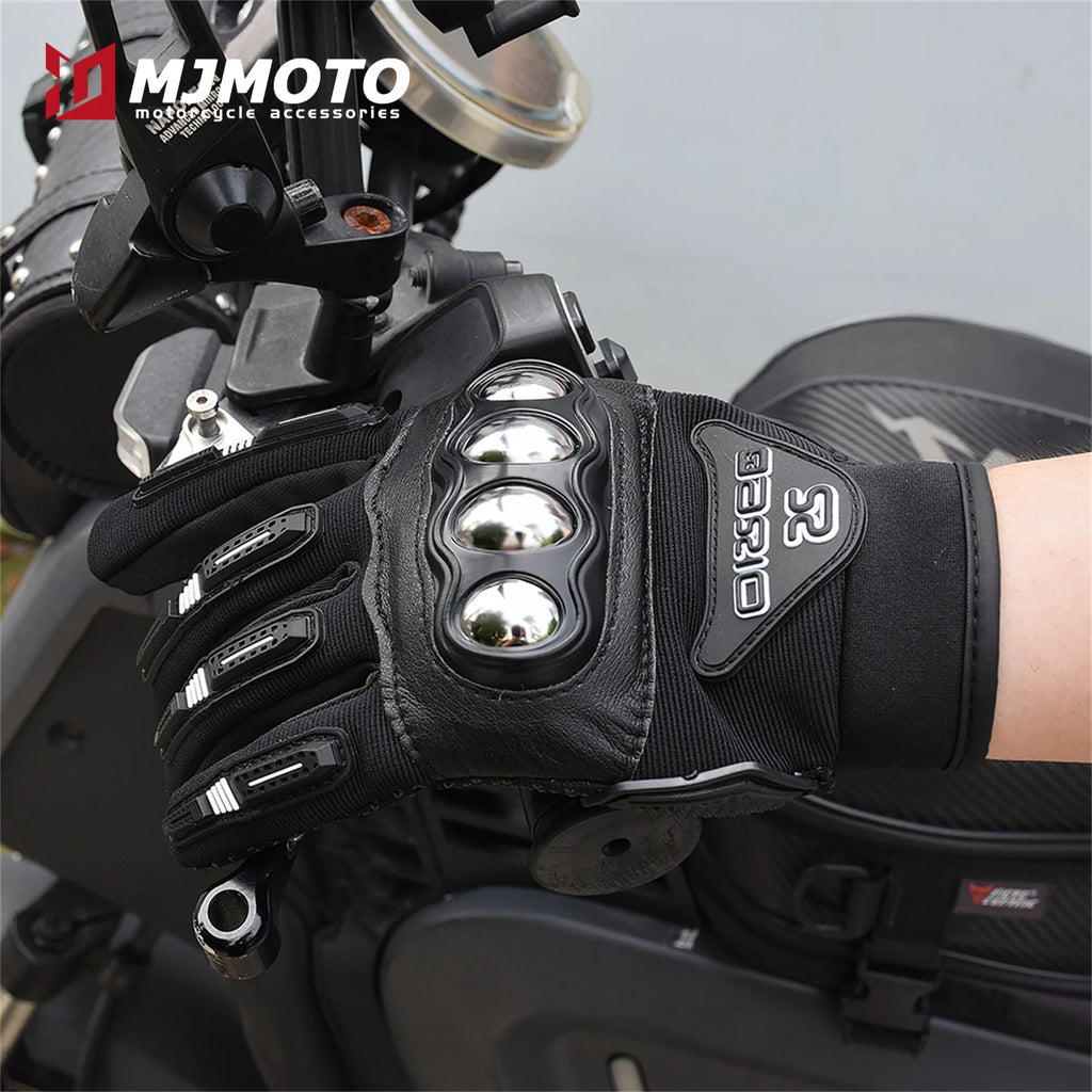 Motorcycle Gloves Breathable Racing Gloves Steel Protective Motorcyclists Riding Gloves Touch Screen Moto Biker Gloves Summer