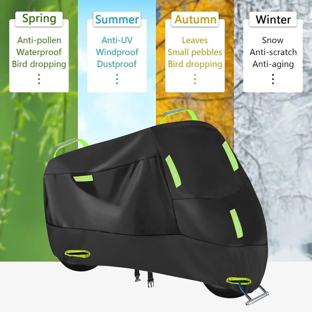 Motorcycle cover rainproof and sunscreen 210D electric car clothing dust cover