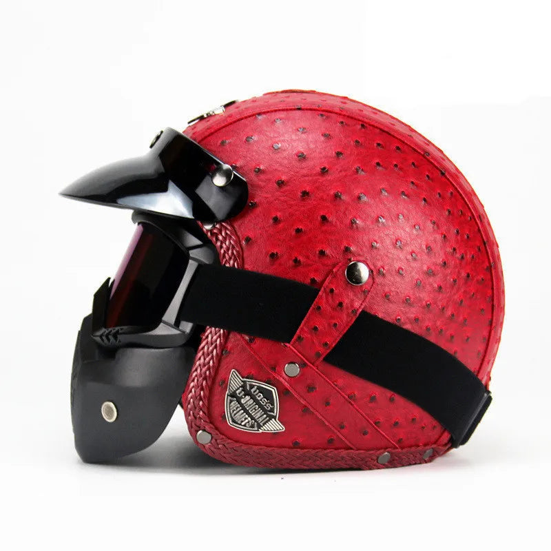 New Arrival Helmets Open Face 3/4 Helmet Personalized Mens Womens Vintage Retro Motorcycle Cascos Para Moto Helmets