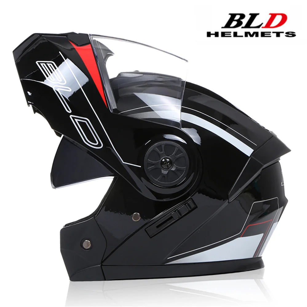 Personalised Full Face Casco Flip Up Motocross Racing Motorcycle Helmet Safety Downhill Modular Men Women Moto DOT Approved ECE