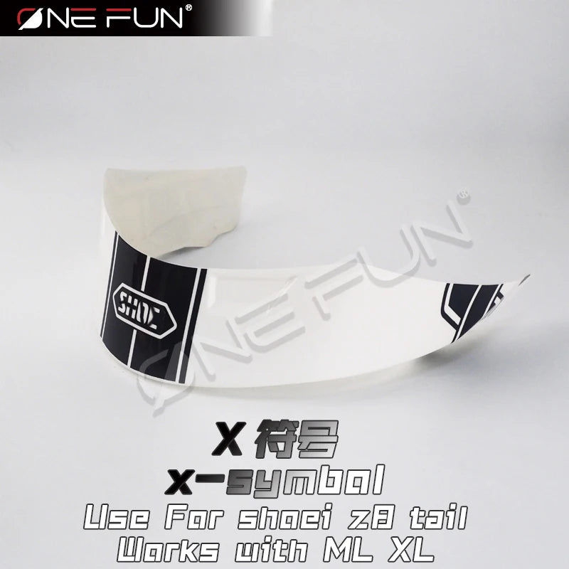 For SHOEI Z8 NXR2 Motorcycle Rear Trim Red ant Helmet Spoiler Case doodle Accessories Tail
