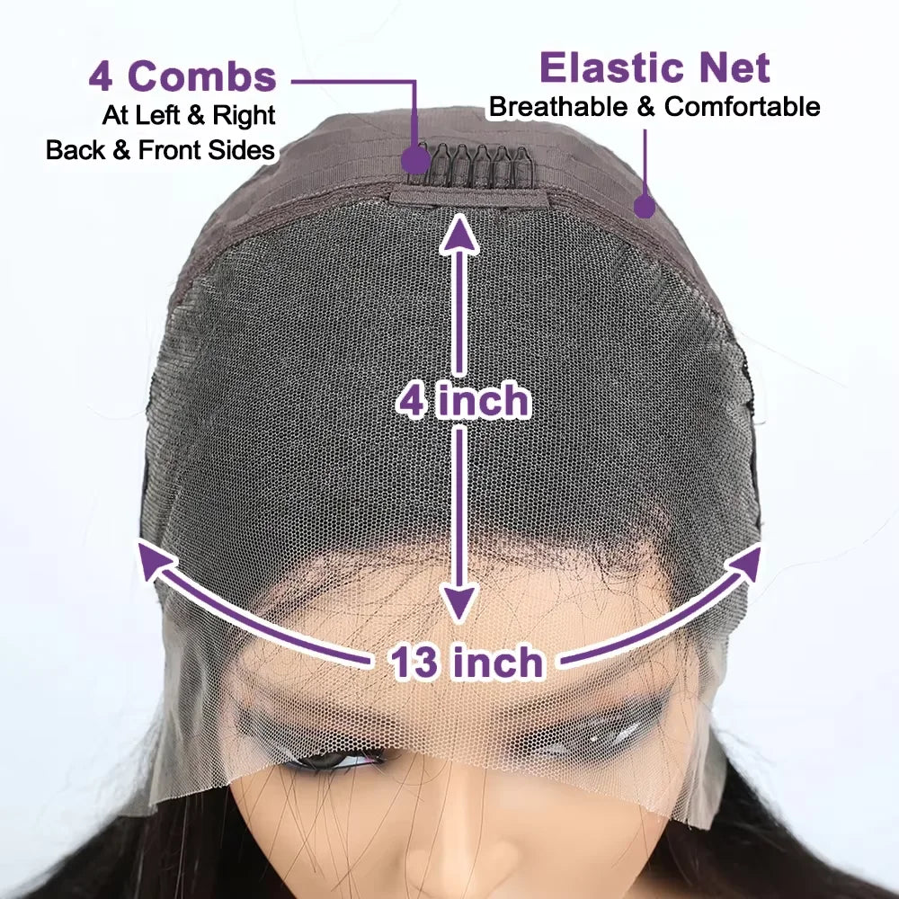 Brown kinky Curly Short Bob Wig 13x4 4x4 Bob Wigs Brazilian Water Deep Wave Human Hair Wig Preplucked For Woman Short Pixie