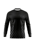 Motorcycle Riding Apparel - All-Season Outdoor Racing Gear - Streamlined Design With Checkered Pattern, Suitable For Sports.