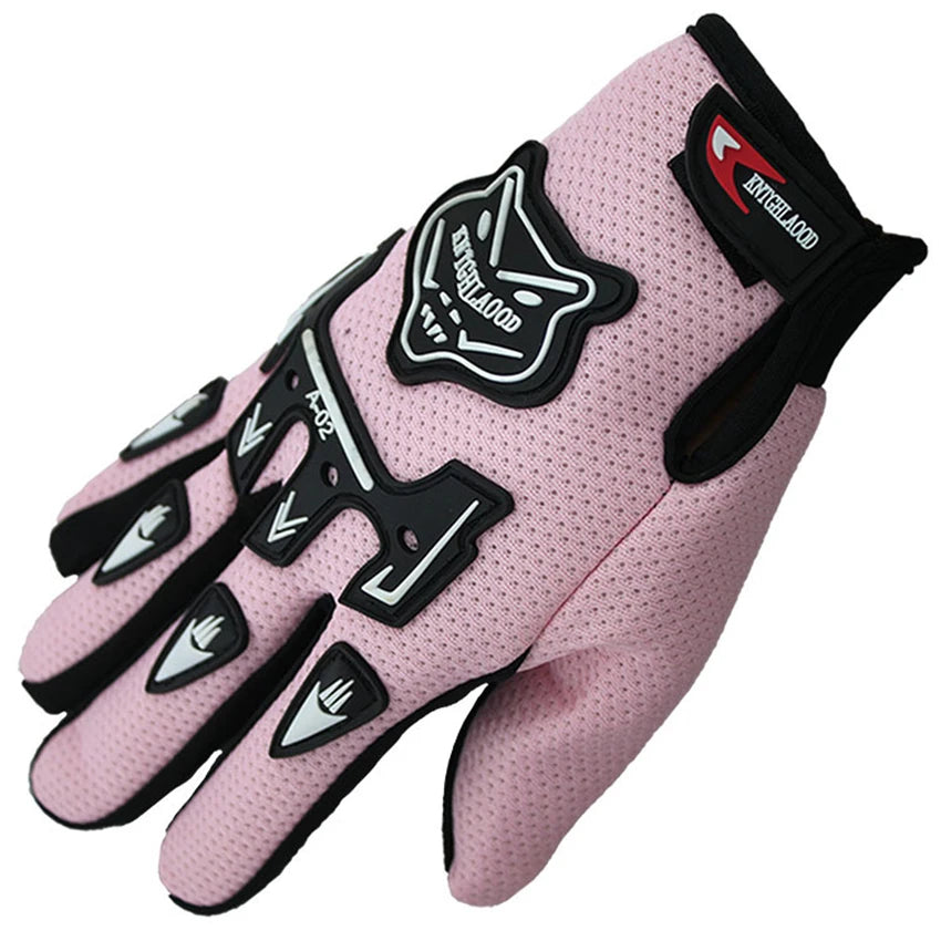 TDPRO Child Summer Winter Full Finger Motorcycle Gloves Kids 3-12 Years Old Children Moto Motocross Luvas Leather Racing Glove
