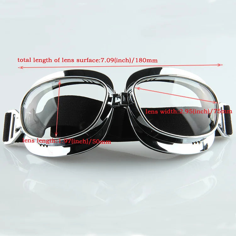 POSSBAY Safety Windproof Motorcycle Glasses Retro Motocross Goggles Eye Protection Cycling Outdoor Dirt Bike Riding Sunglasses
