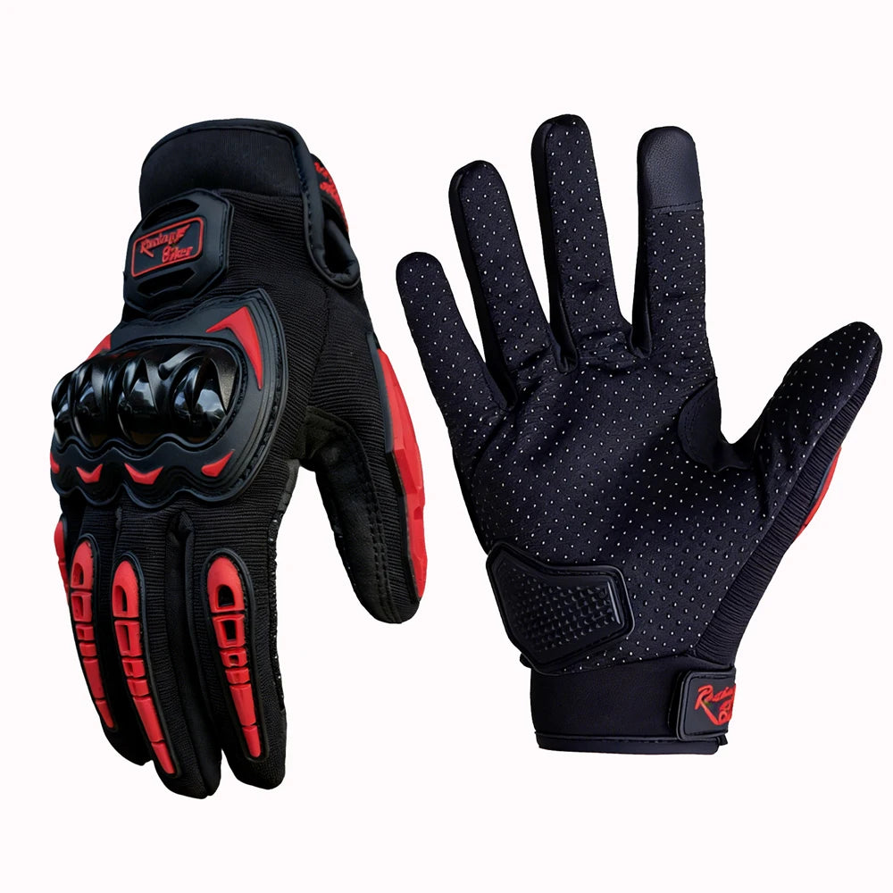 Men Motorcycle Gloves Waterproof Touch Screen Full Finger Knuckle Protection Anti Fall Non Slip Riding Motorbike Sport Gloves