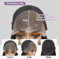 Pre Cut No Glue Water Wave 13x4 Bob Wigs Curly 7x5 Glueless Wig Human Hair Ready To Go Lace Frontal Wigs For Women Pre Plucked
