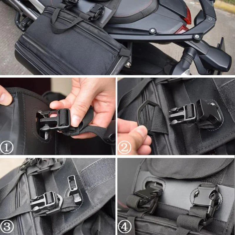 2019 Newest SA212 Motorcycle Waterproof Racing Race Moto Helmet Travel Bags Suitcase Saddlebags + One Pair of Raincoat