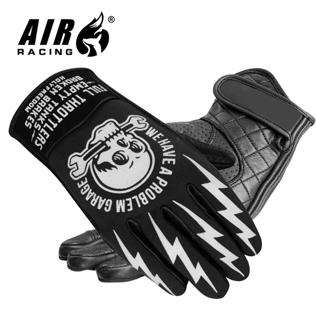 Motorcycle Gloves Motorcycle Gloves Racing Long Hard Shell Leather Riding Gloves Thick Breathable Gloves